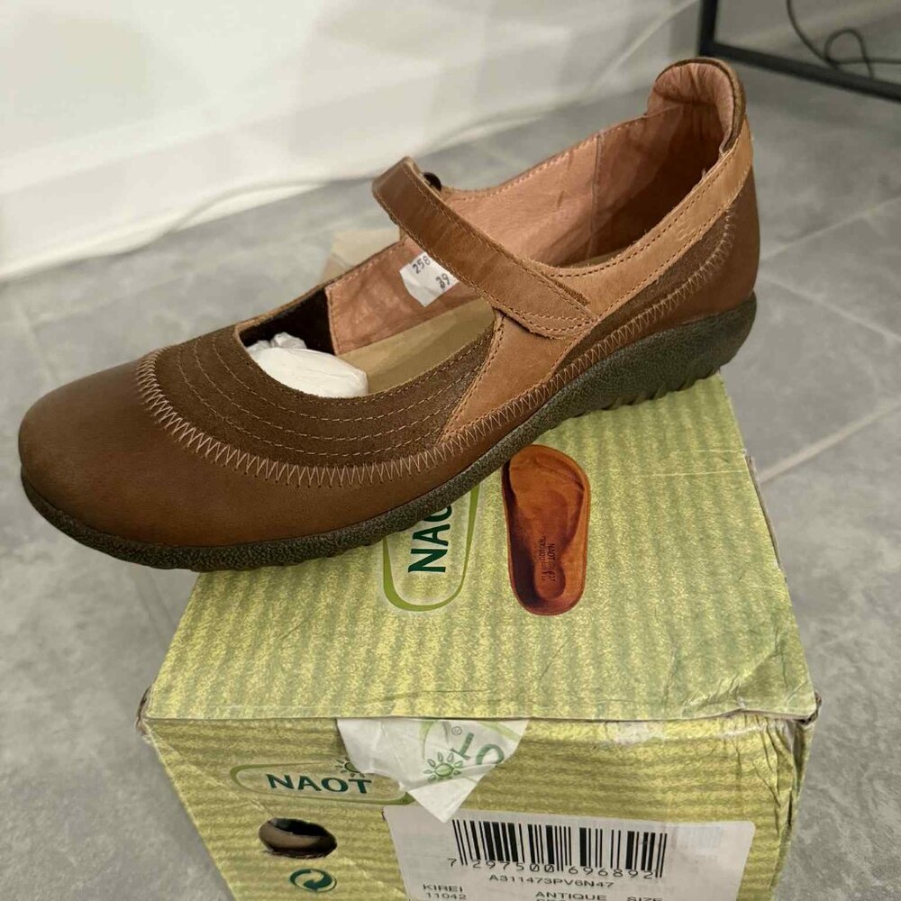 Naot Kirei Mary Jane Shoes – Women’s – Antique Brown Leather – Size 39 (US 8)